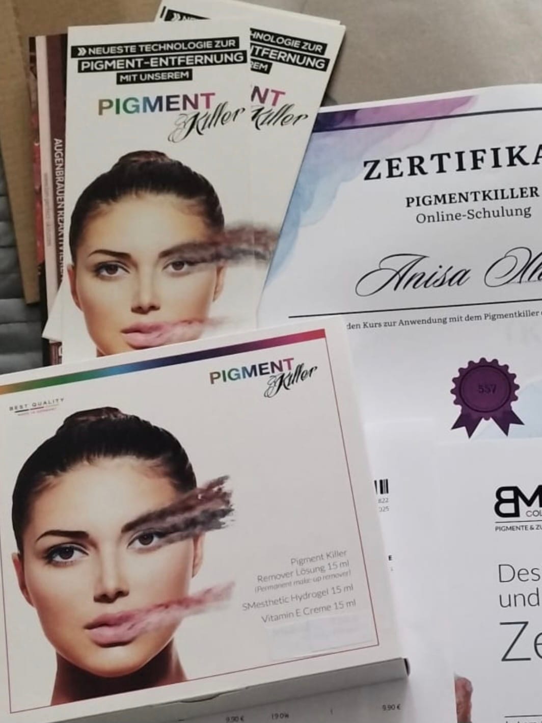 Customer photo review of Pigmentkiller-Bundle inkl. Online Schulung