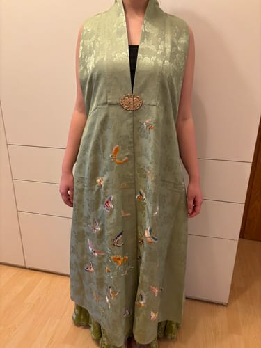Customer photo review of Fu Die 福蝶 Auspicious Butterflies Late Ming Bijia Vest