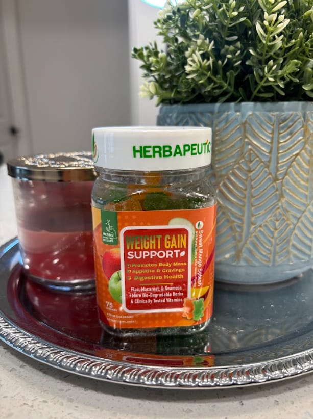 Customer photo review of Herbapeutic Weight Gain Gummies