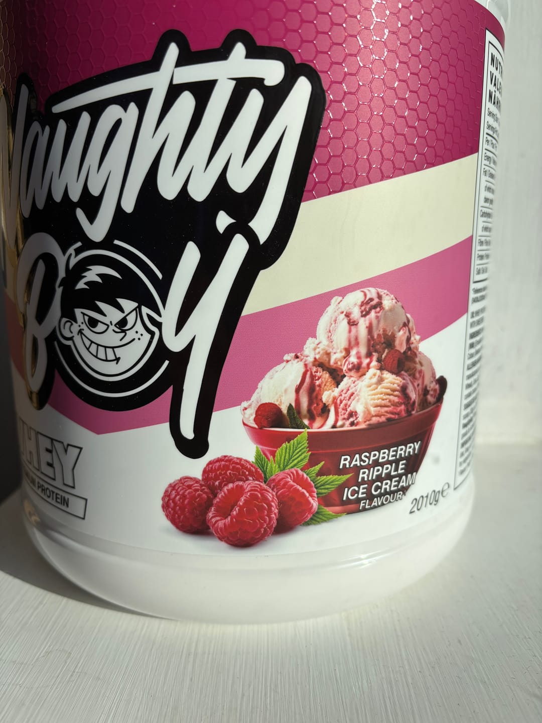 Customer photo review of NAUGHTY BOY® Advanced Whey 2kg & Free Creatine 150g