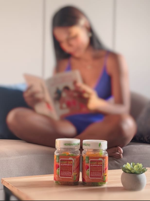Customer photo review of Herbapeutic Weight Gain Gummies