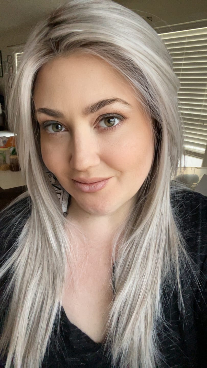 Customer photo review of RUNWAY MODEL - Ash Blonde