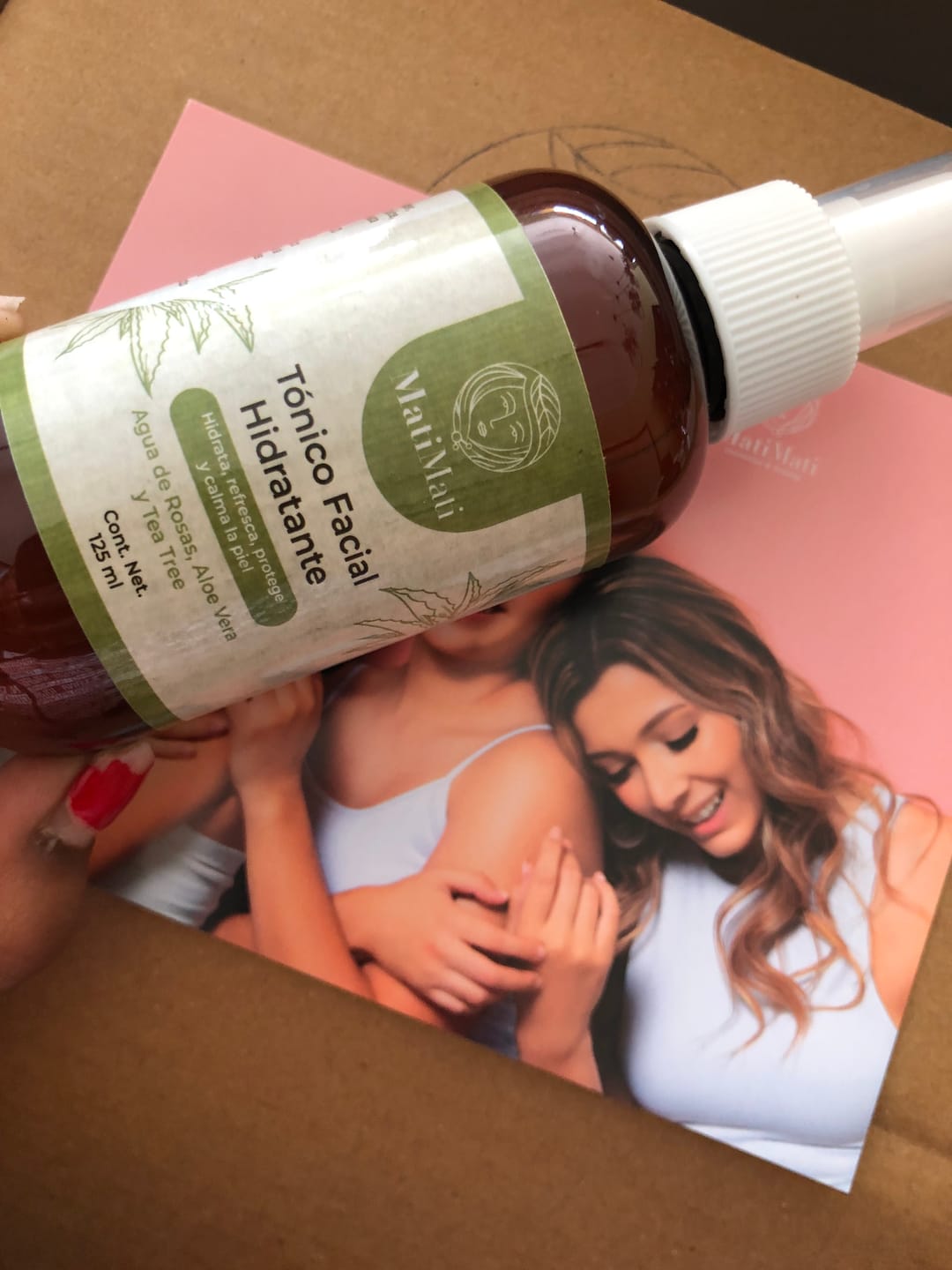 Customer photo review of Tónico Facial Hidratante