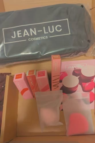 Customer photo review of Makeup Mystery Box | Jean-Luc Cosmetics