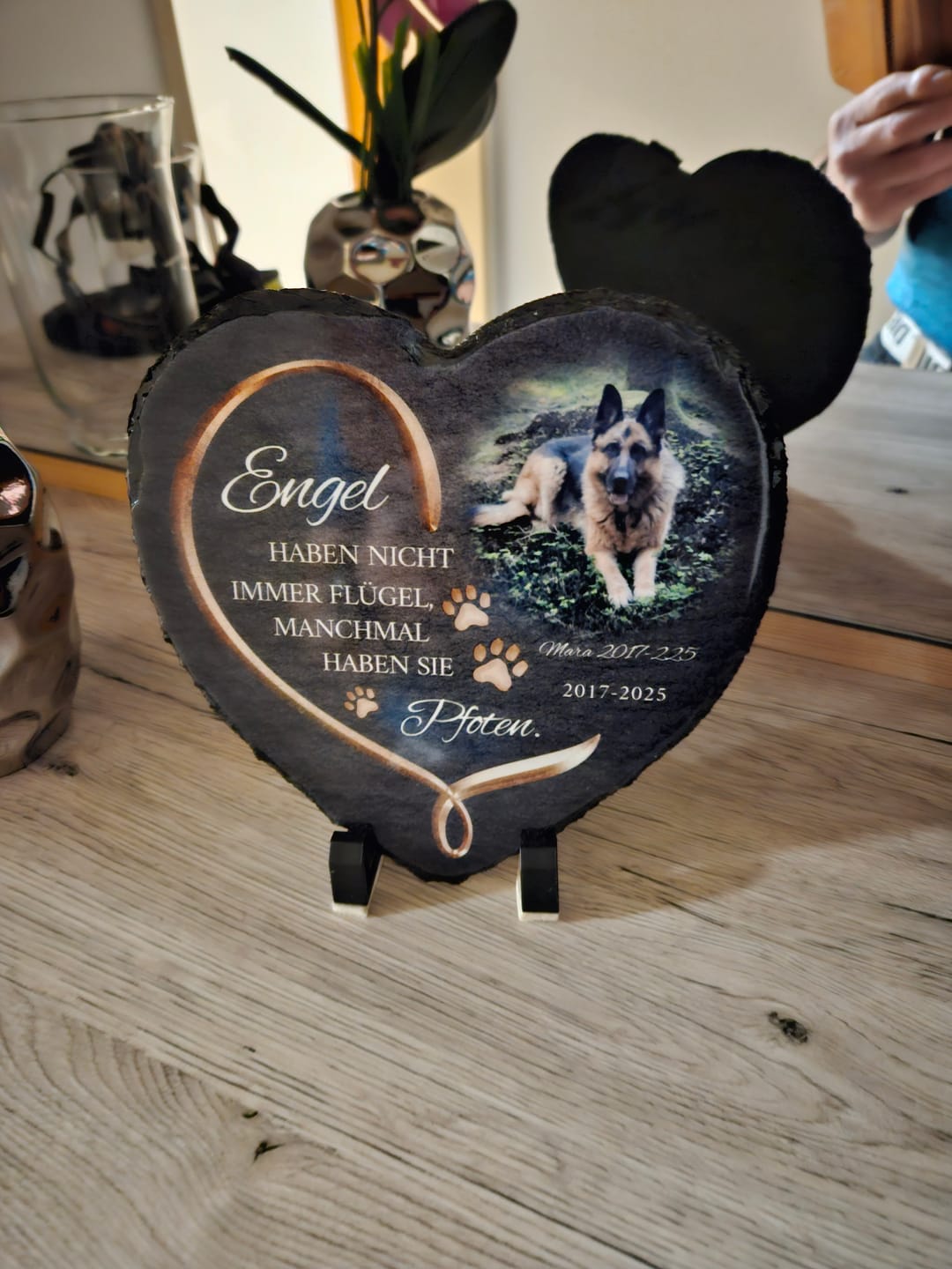 Customer photo review of Einst an meiner Seite - Individuelles Glasherz