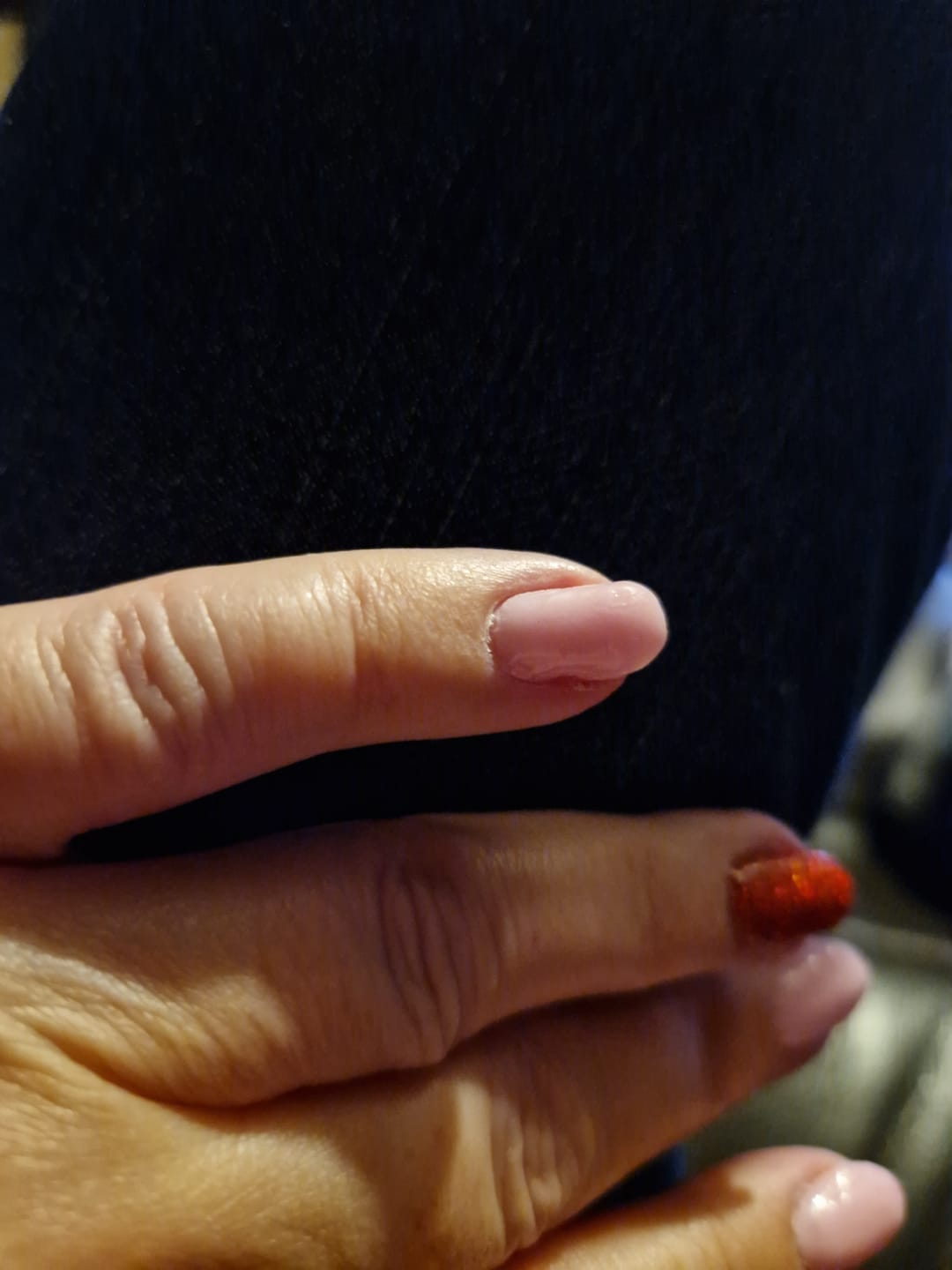 Customer photo review of Soft Lila Dipping Powder