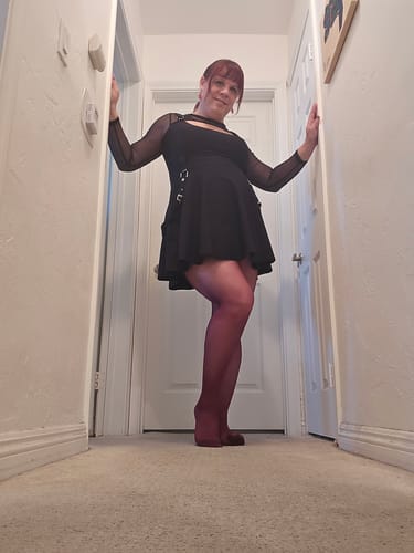 Customer photo review of PLAY -  FREE HUGGING SEAMLESS TIGHTS - SHEER