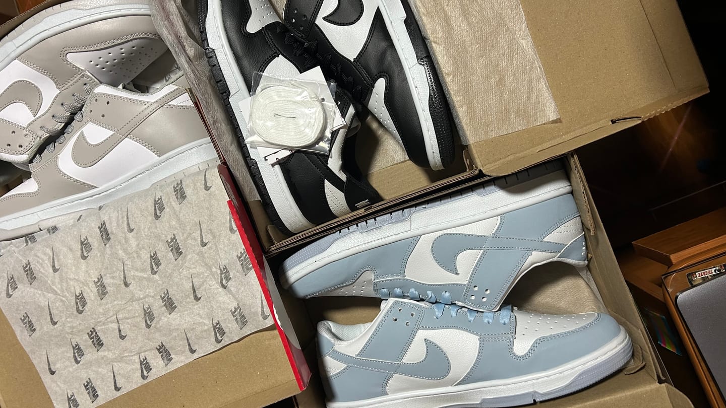 Customer photo review of Tenis Dunk Niebla Blanco Niebla