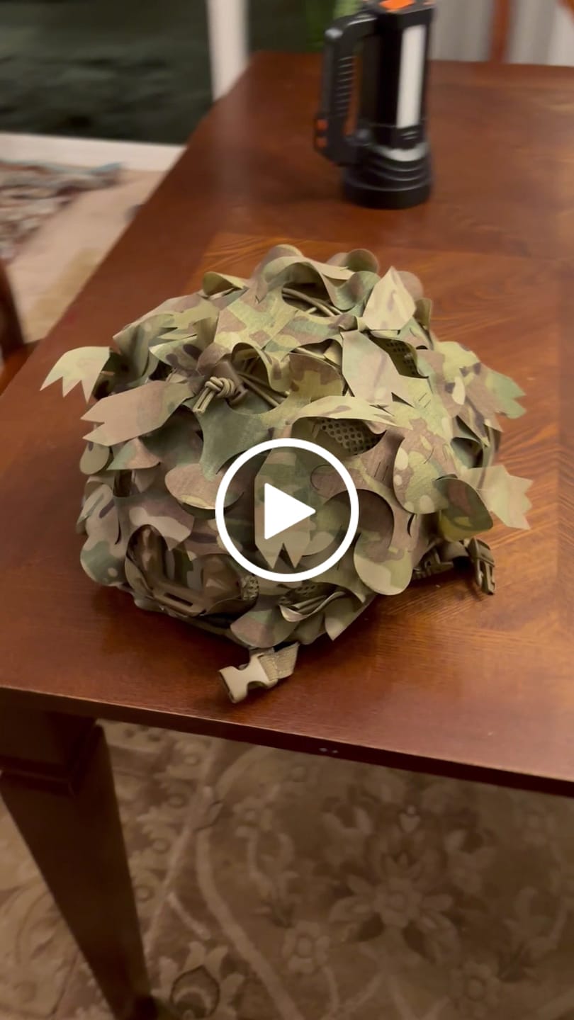 Customer video review of Predator Ghillie™ Helmet Cover