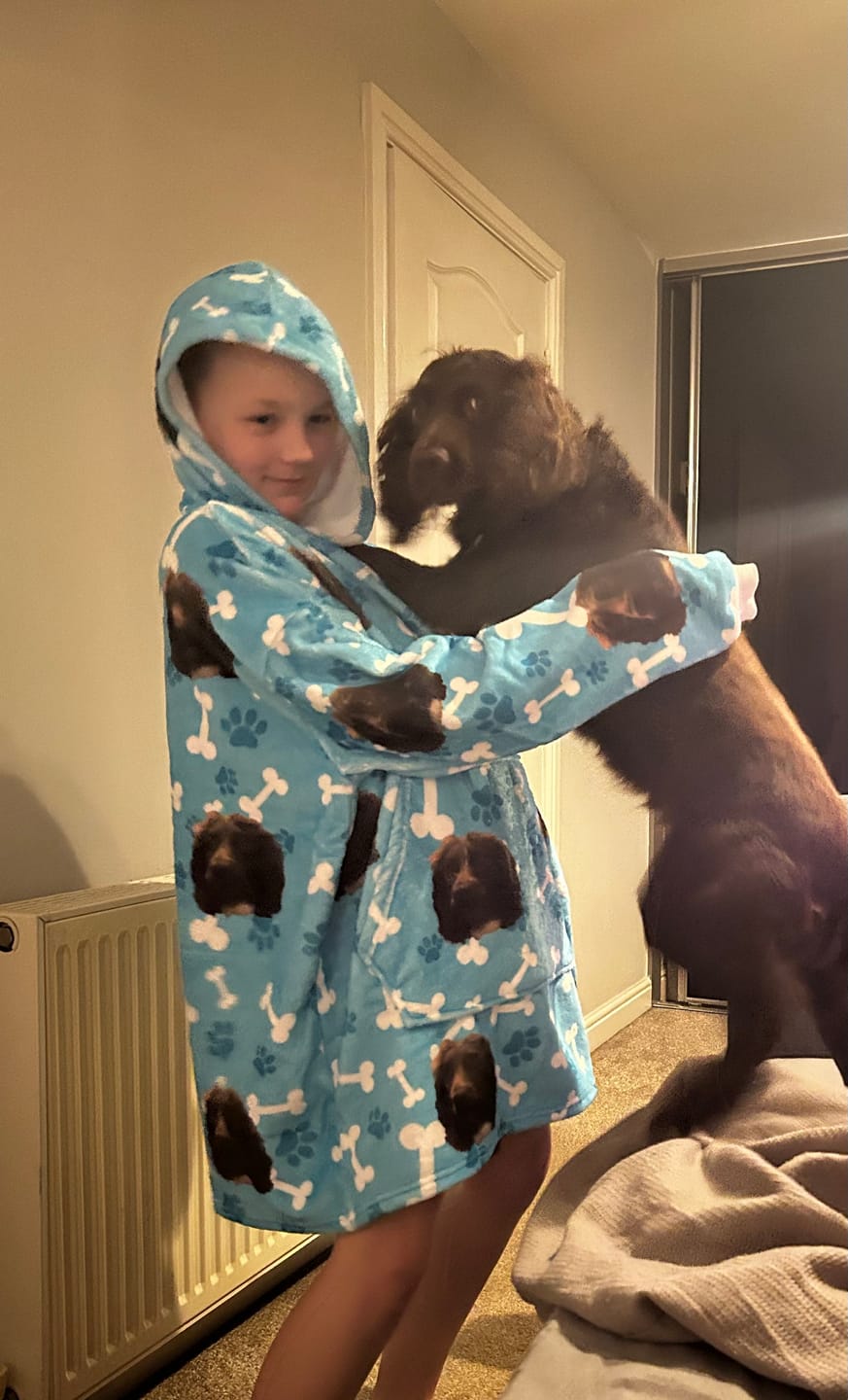 Customer photo review of Custom Dog Hoodie