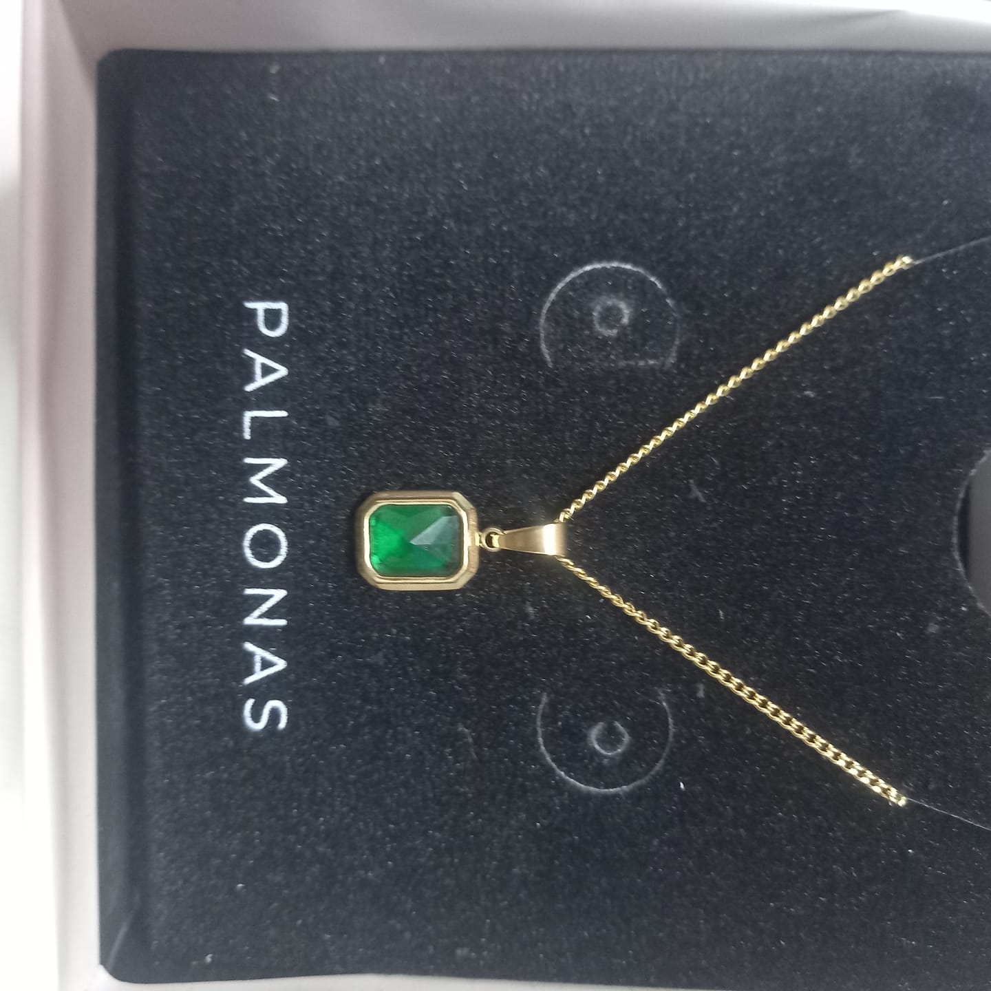 Customer photo review of Everyday Exquisite Green Stone Gold Necklace