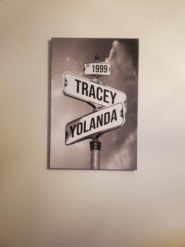 Customer photo review of COUPLES DATE OF LOVE by Cstm Canvas