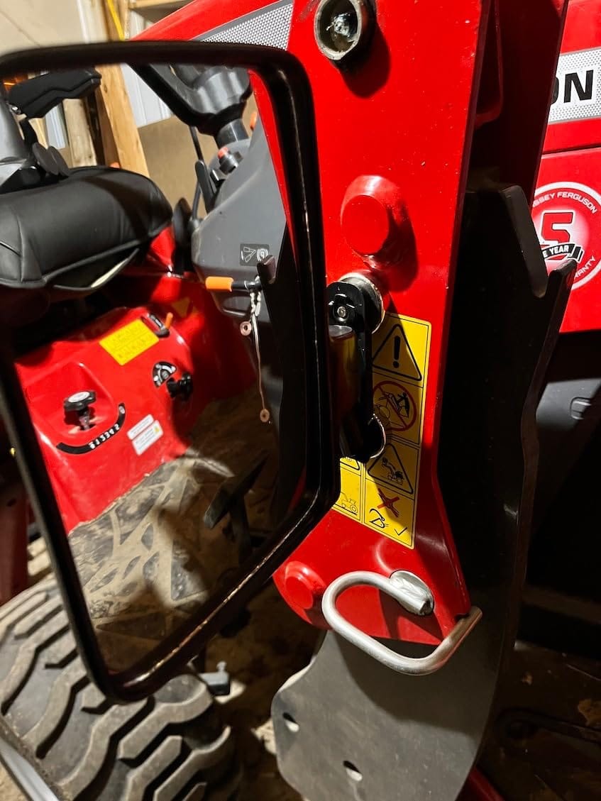 Customer photo review of 220Lbs Magnetic Side Mirrors for UTV Golf Cart Tractor Forklifts