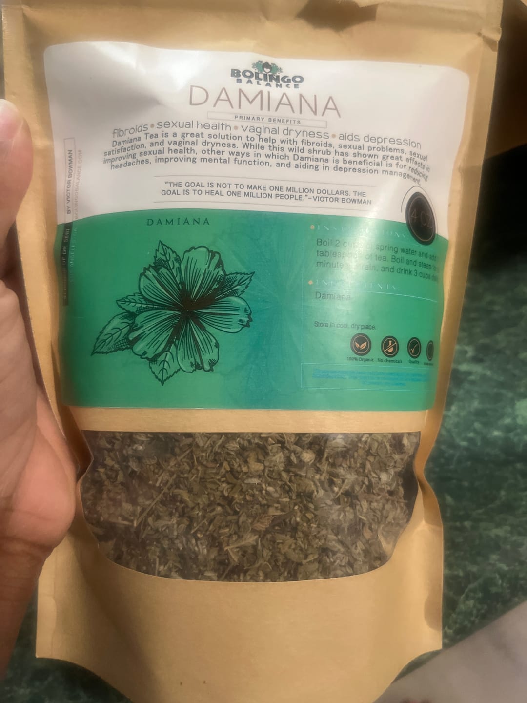 Customer photo review of DAMIANA