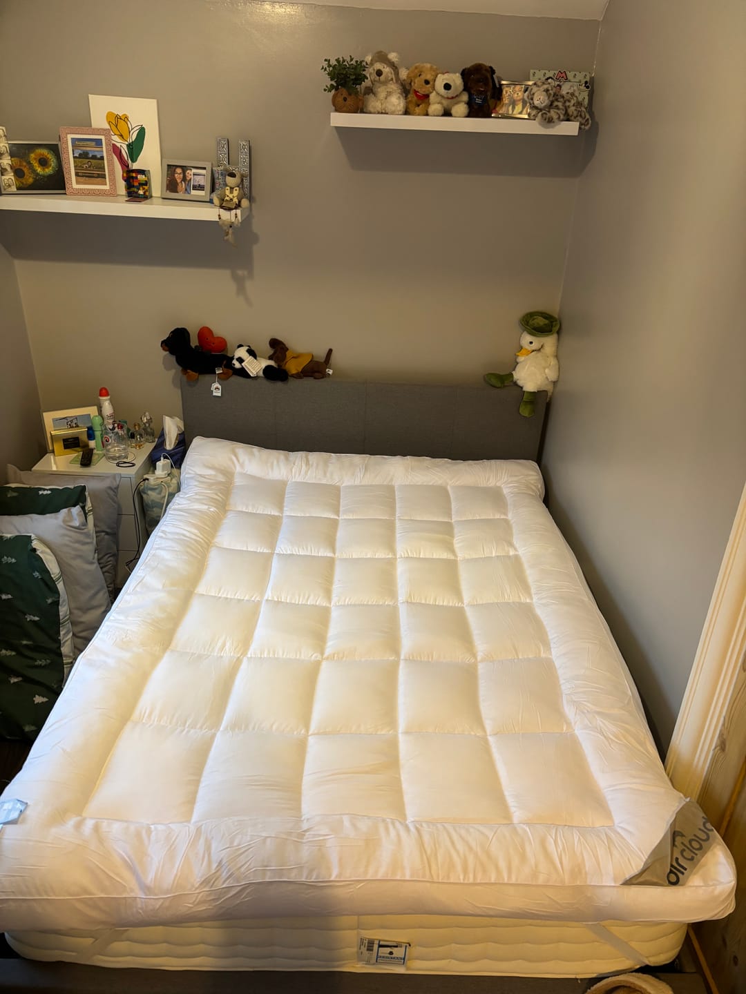 Customer photo review of 10cm Microfiber Mattress Topper