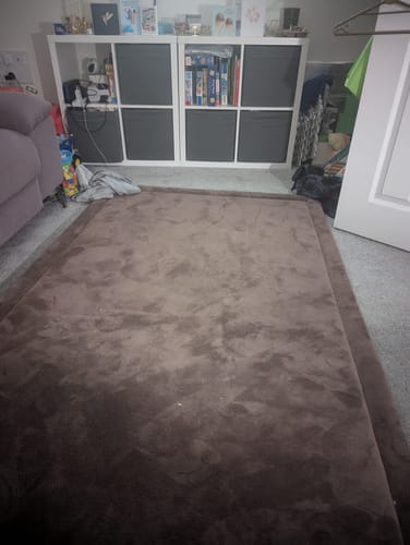 Customer photo review of Chocolate Brown Play Mat
