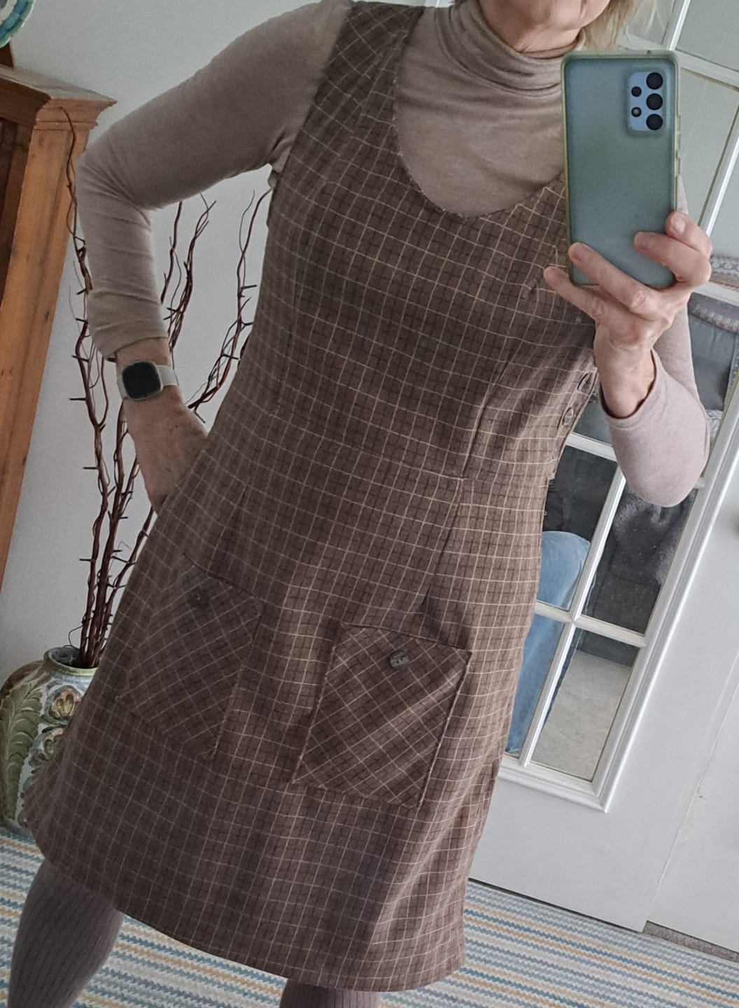 Customer photo review of Checkered Soft Wool Touch Fabric
