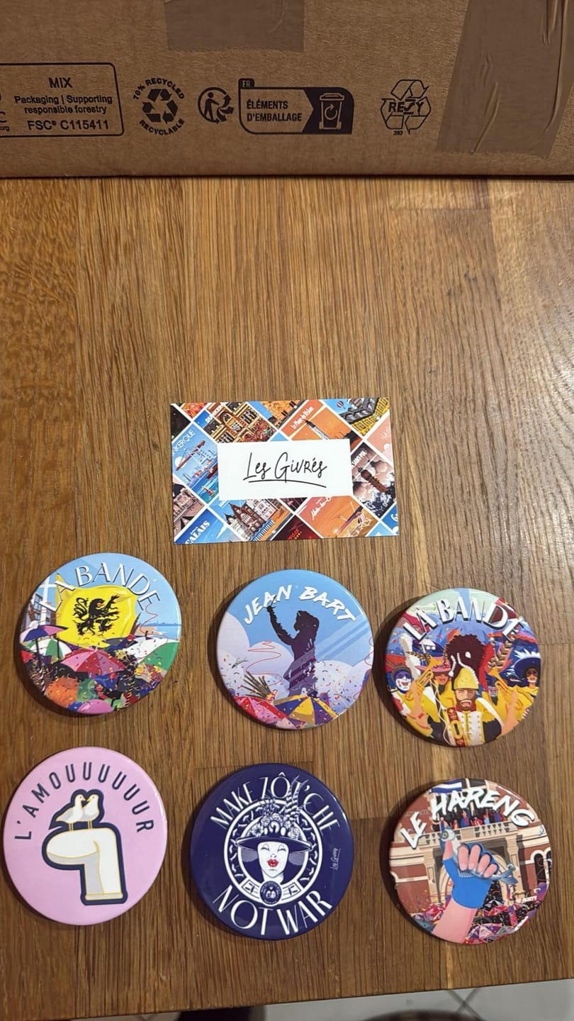 Customer photo review of Badges Carnaval de Dunkerque