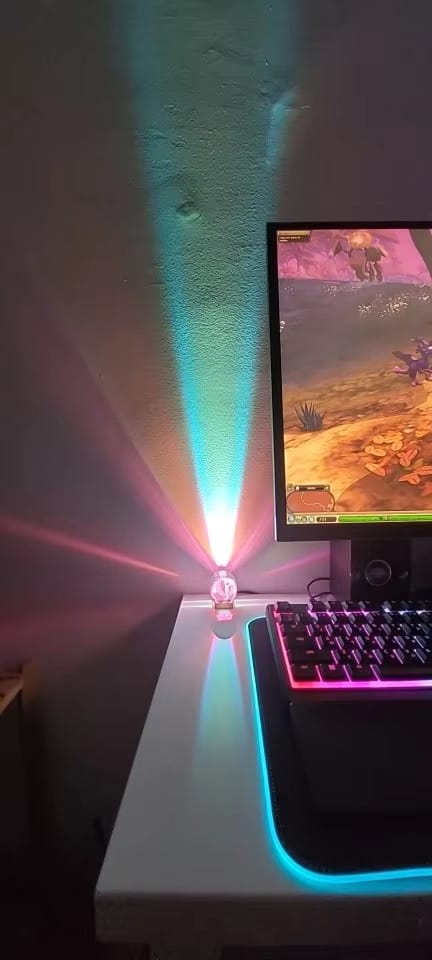 Customer photo review of Led Crystal Eye Table Lamp