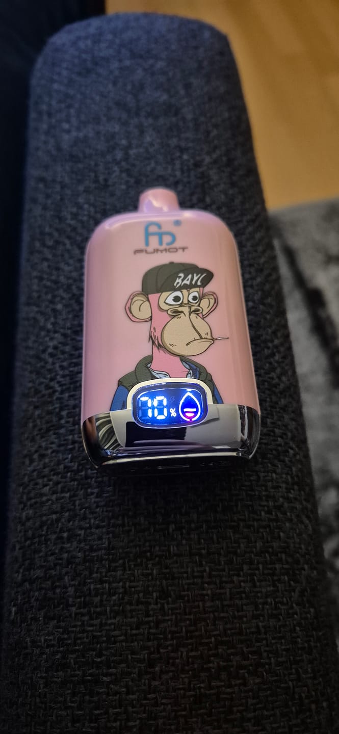 Customer photo review of RandM Vape Digital Box 12000- Peach Ice