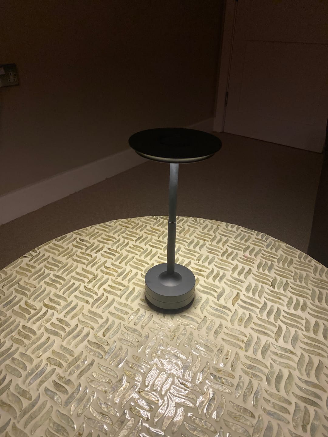 Customer photo review of Cordless Modern Aura Table Lamp - Cordless Table Lamp with Touch Control & Modern Nordic Design