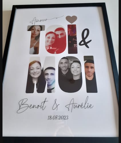 Customer photo review of Toi & Moi -  Affiche Personnalisée