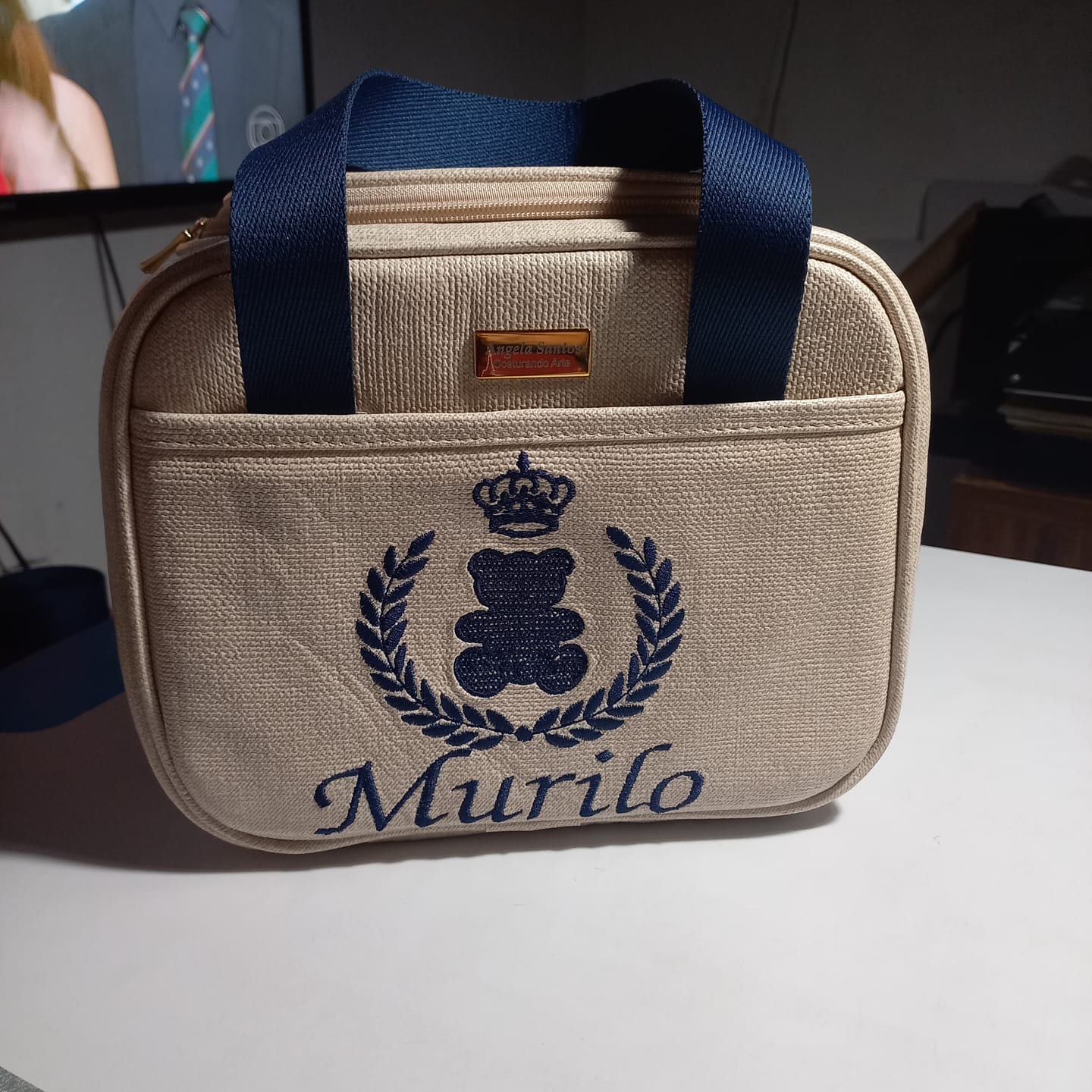 Customer photo review of PALHA ESTAMPADO 0.8 FUNDO DE MALHA COR MARFIM