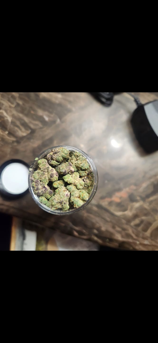Customer photo review of THC Flower Exotic Smalls BLUEBERRY OG INDICA 112 GRAMS 1/4 LB Half Pound THCa