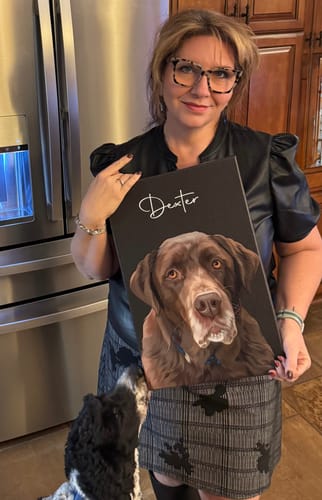 Customer photo review of Pet Art Canvas Wrap