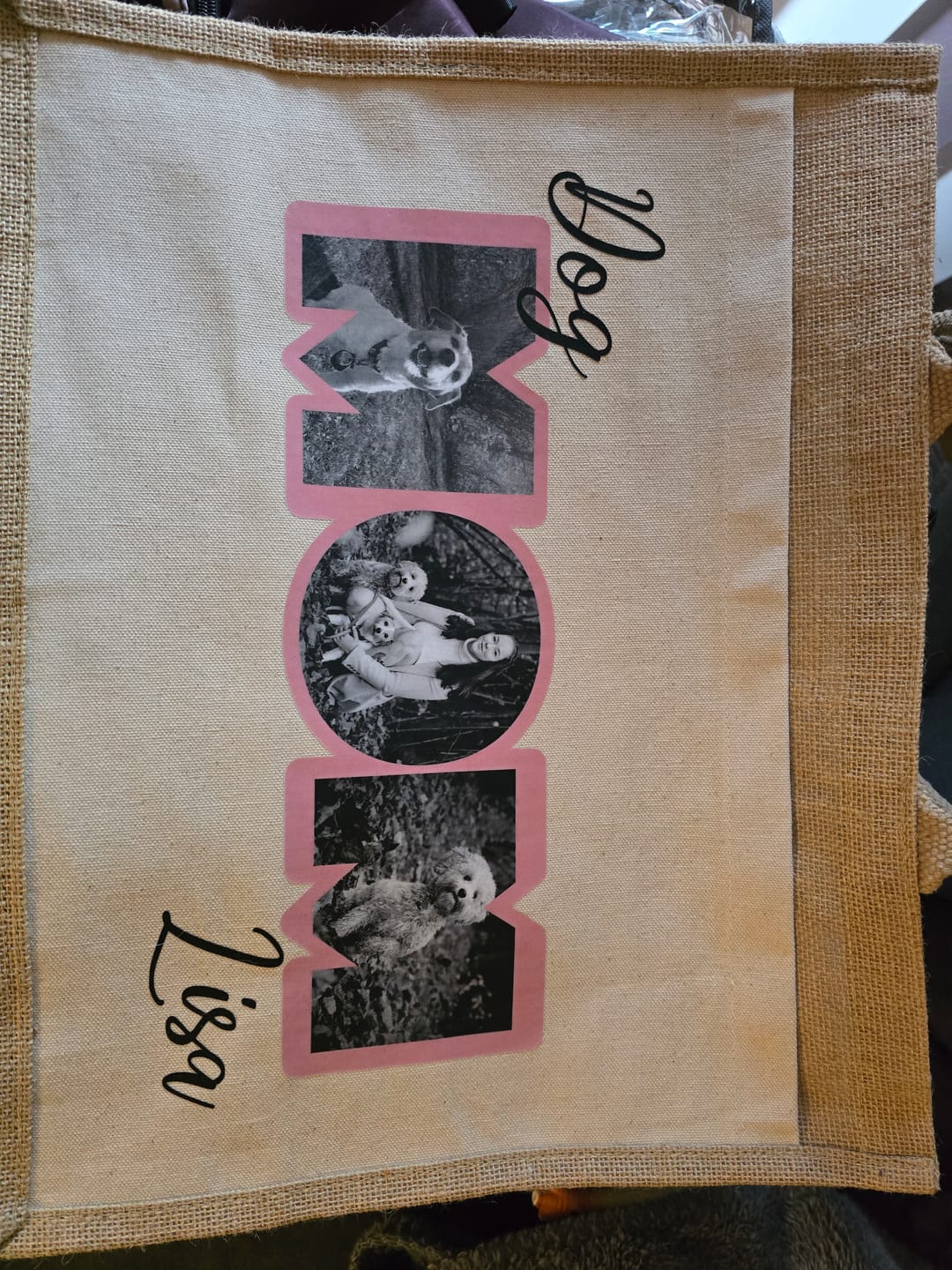 Customer photo review of Pet parent Foto - Individuelle Einkaufstasche