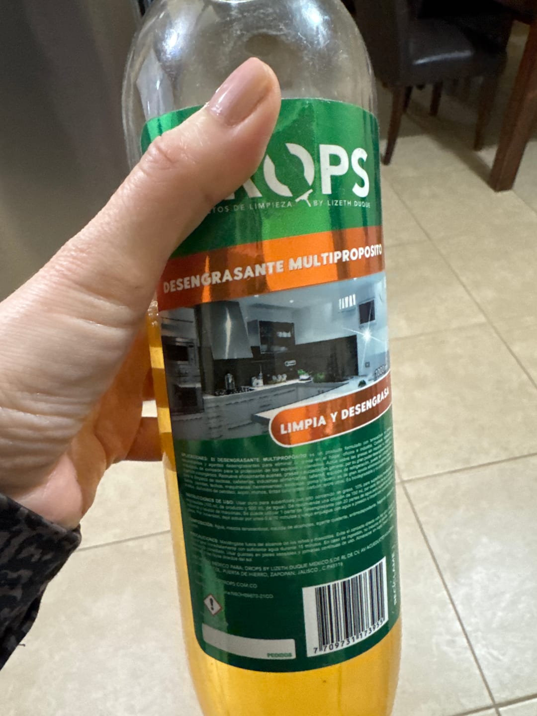 Customer photo review of Desengrasante Multipropósito 1L