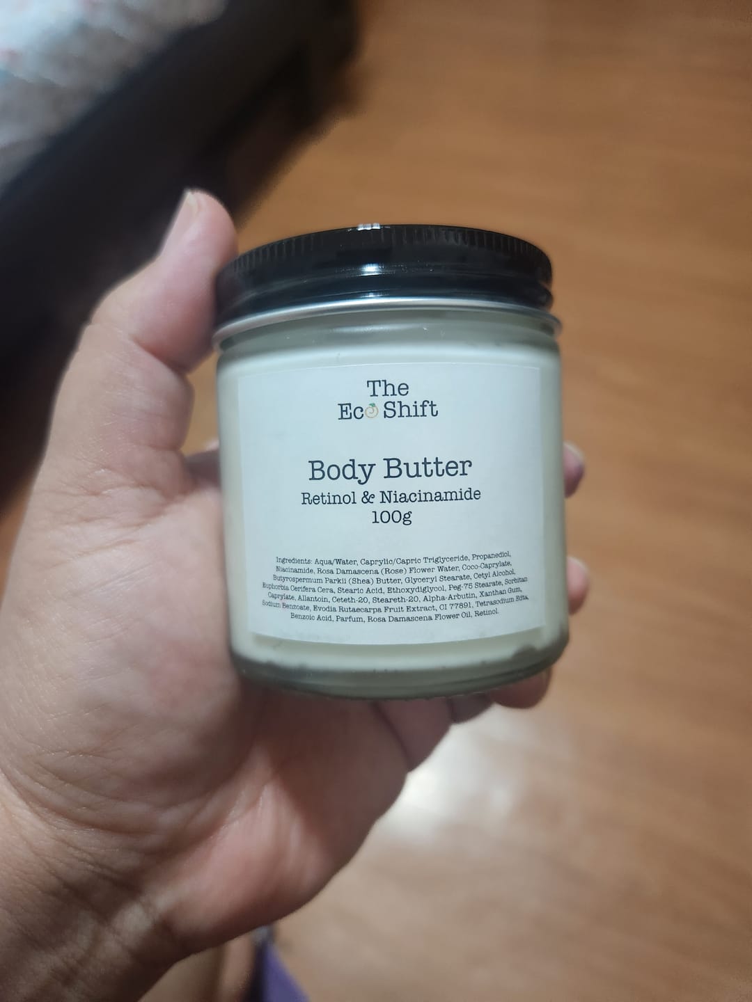 Customer photo review of Body Butter with Retinol & Niacinamide
