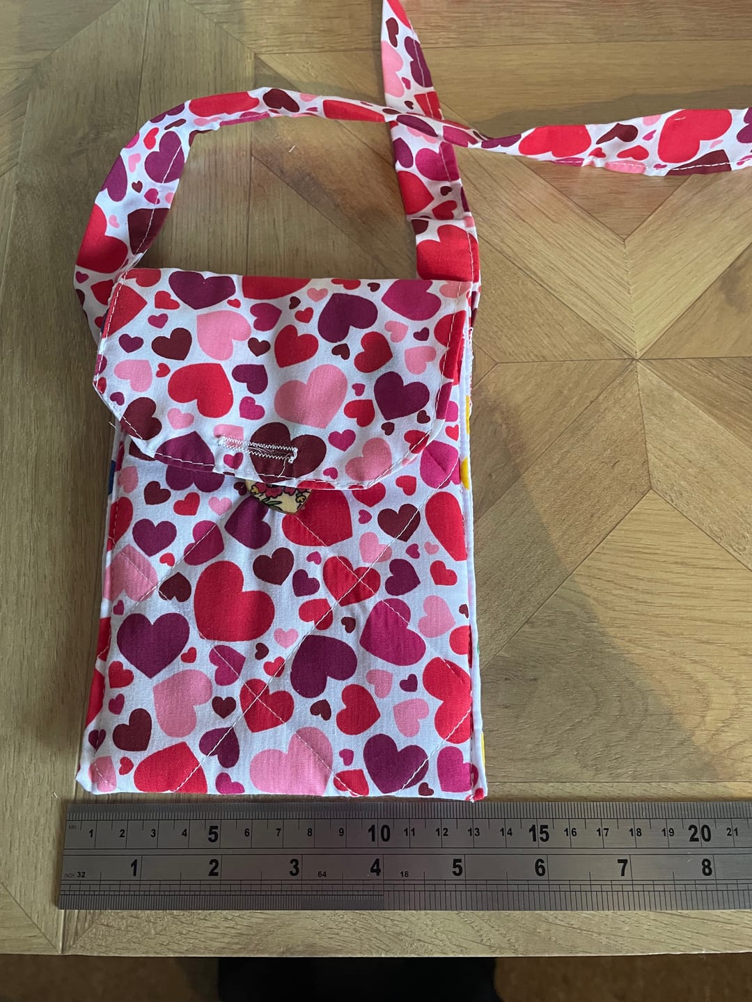 Customer photo review of All Over Hearts Polycotton Fabric