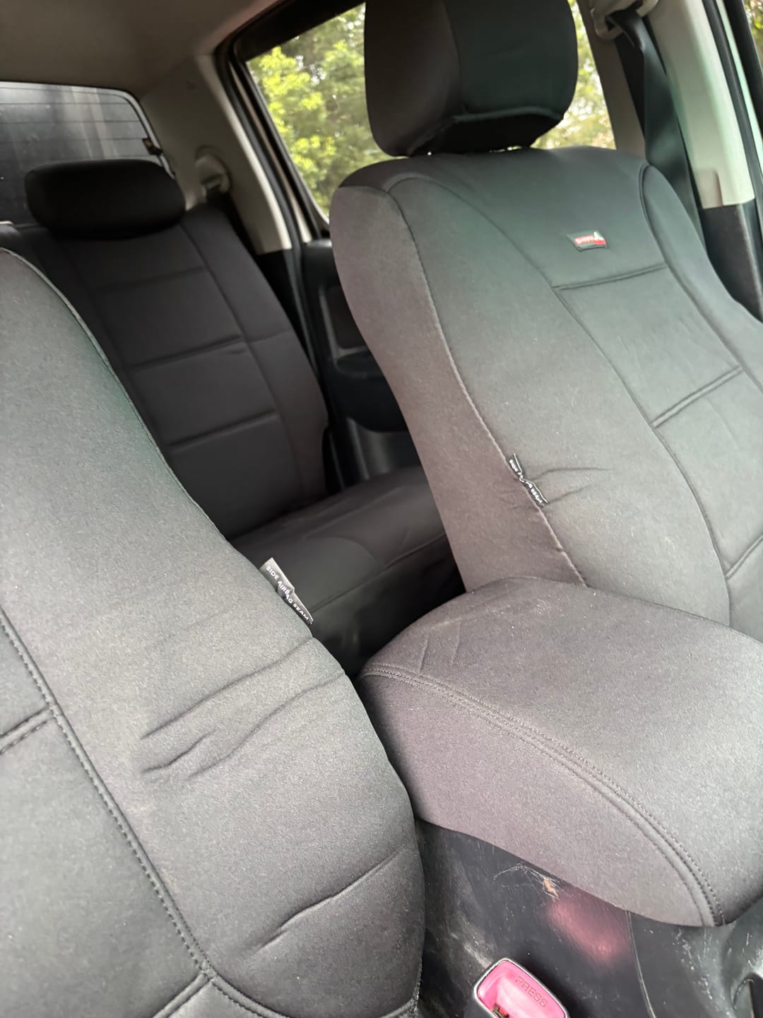 Customer photo review of Sharkskin Seat Covers for Toyota Hilux Dual Cab (03/2005-06/2015)