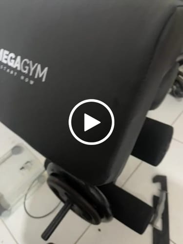 Customer video review of Banco 10x1 P/ Supino Com Rosca Scott Cadeira Extensora Preto