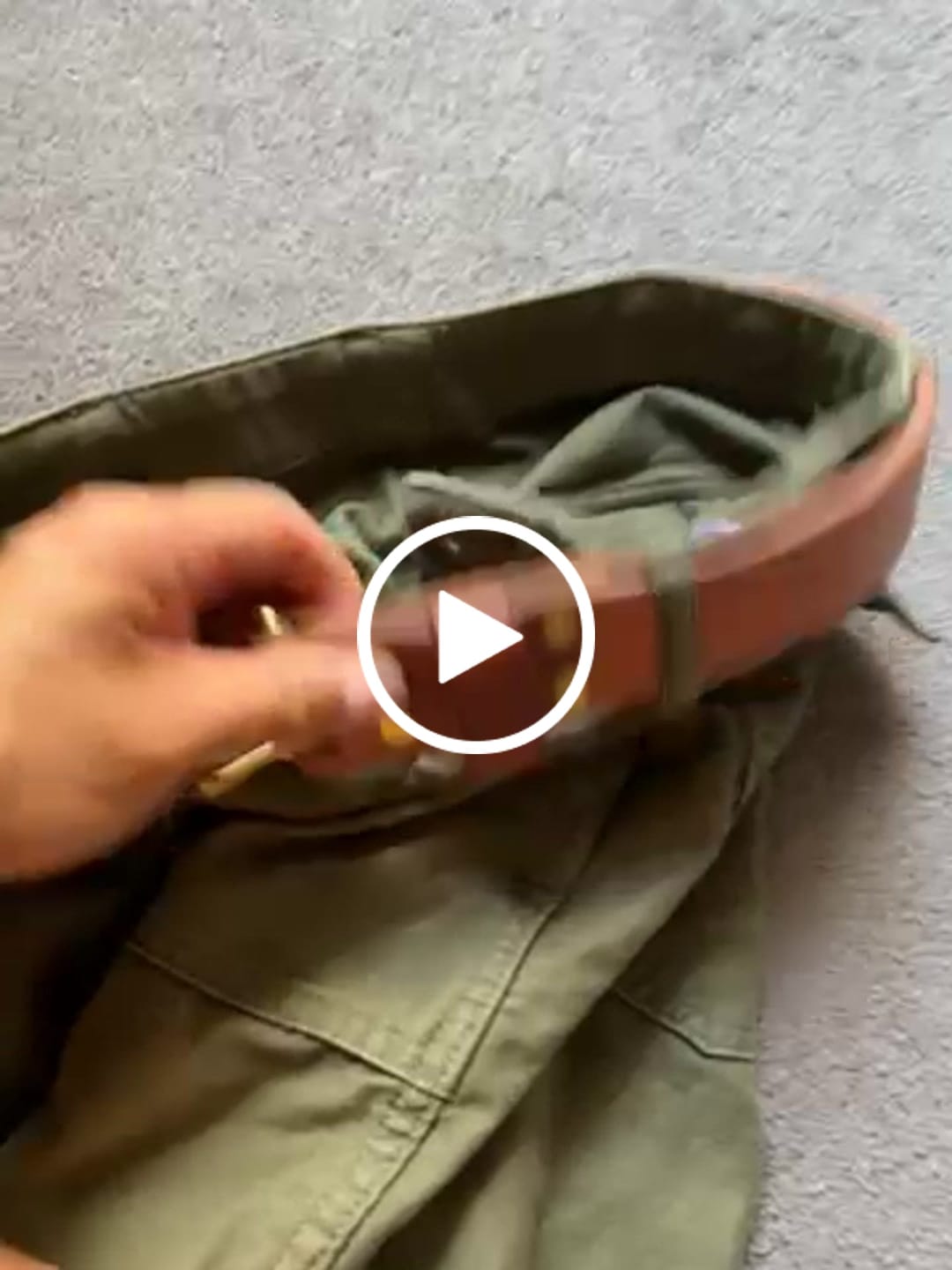 Customer video review of The Unbreakable Belt - The Original - Old World Tan (Hermann Oak tannery)