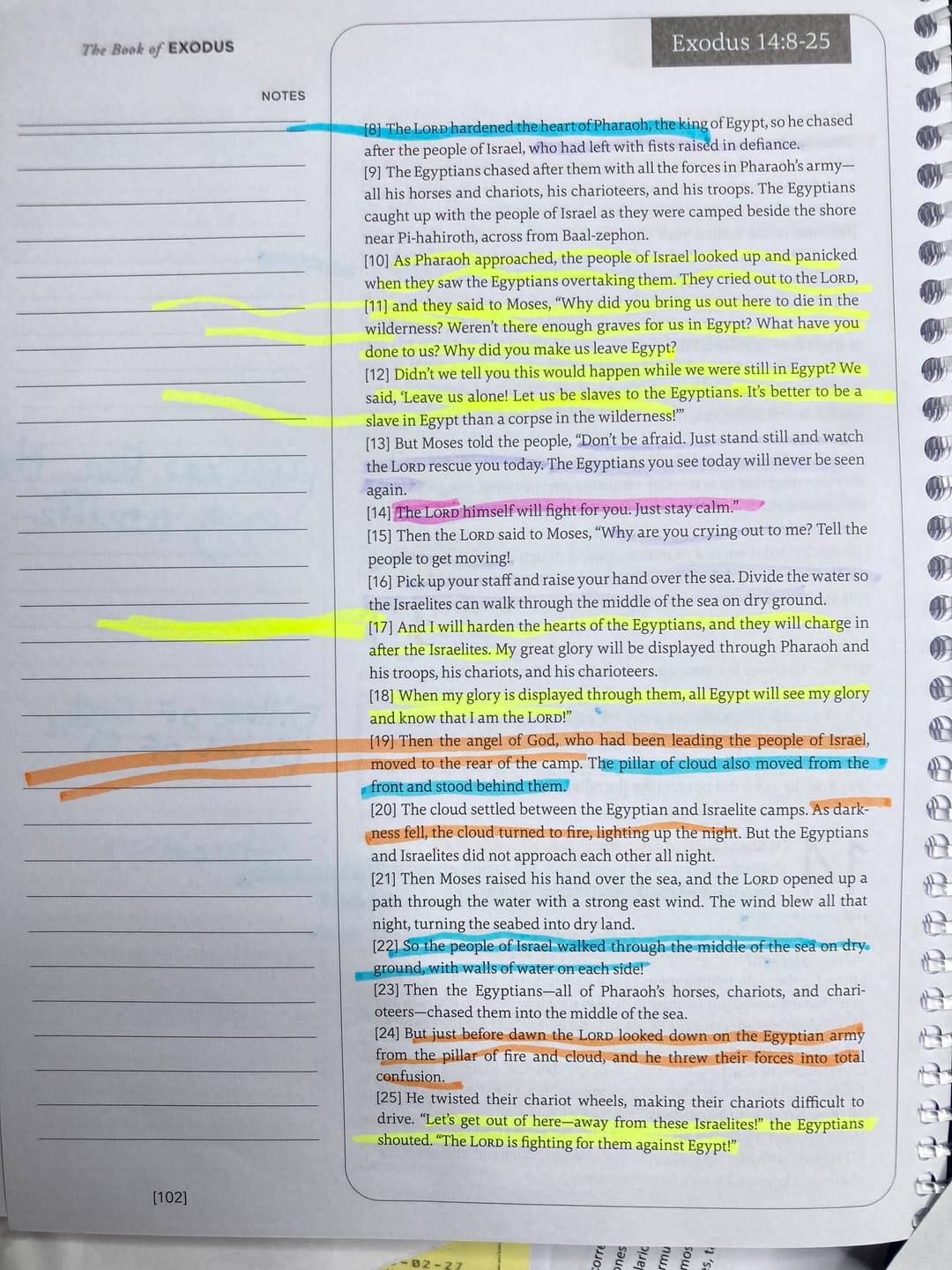 Customer photo review of Spiral Bible™ - NLT - Genesis - Deuteronomy (Softcover)