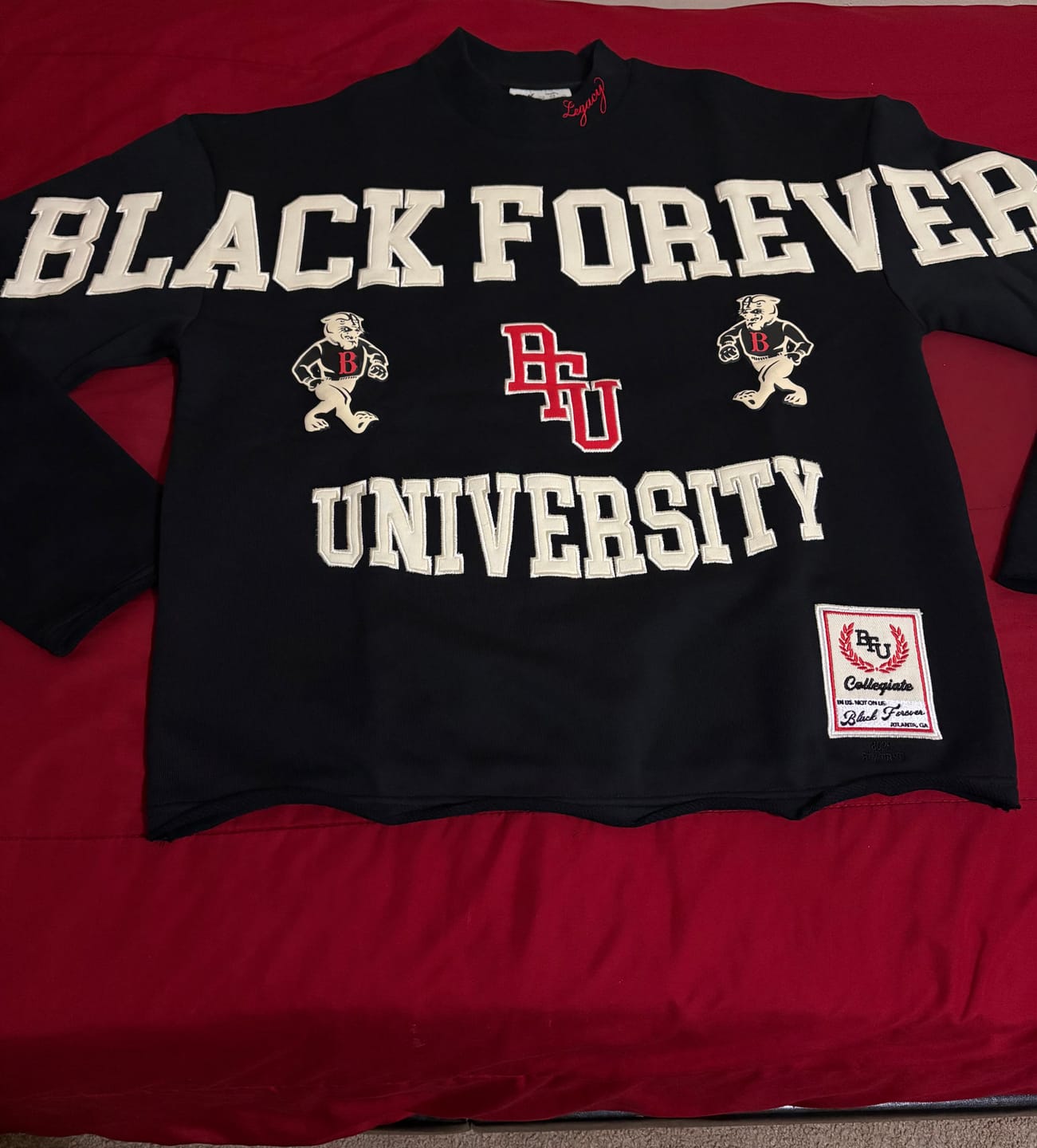 Customer photo review of BFU Raw Hem Crew