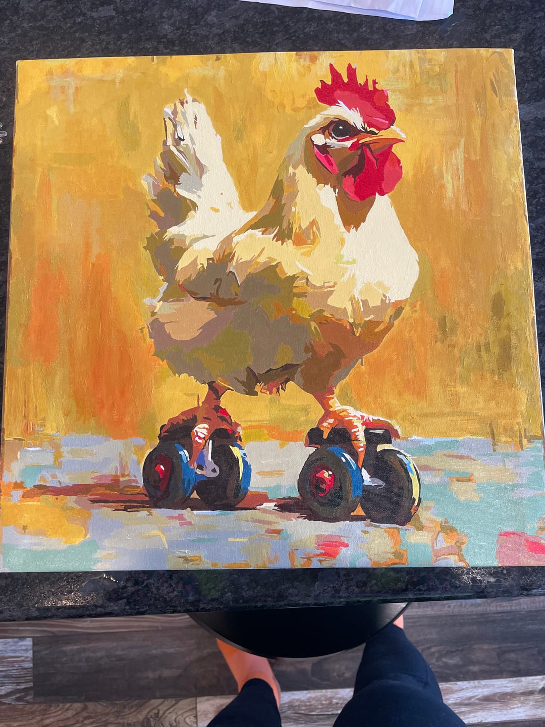 Customer photo review of Roller Skating Chicken