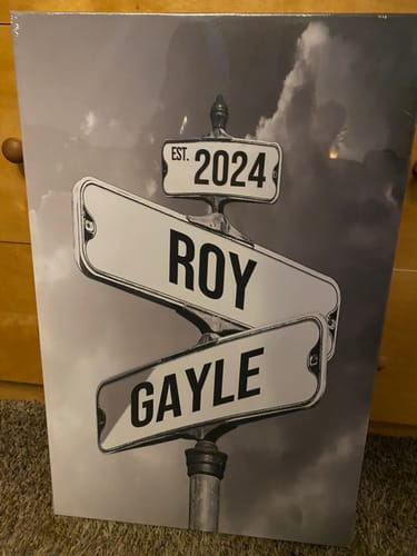 Customer photo review of COUPLES DATE OF LOVE by Cstm Canvas