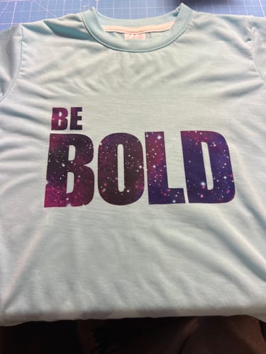 Customer photo review of Kids Unisex Sublimation Shirts