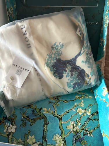 Customer photo review of The Great Wave off Kanagawa Omuz Çantası