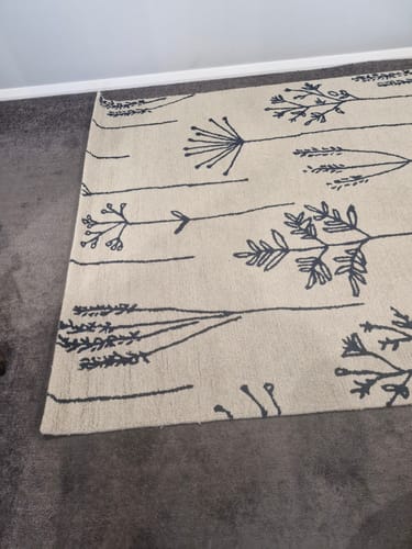 Customer photo review of Scion Stipa Denim Pure Wool Designer Rug