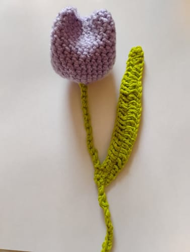 Customer photo review of Tulip Crochet Pattern & Matching Greeting Card