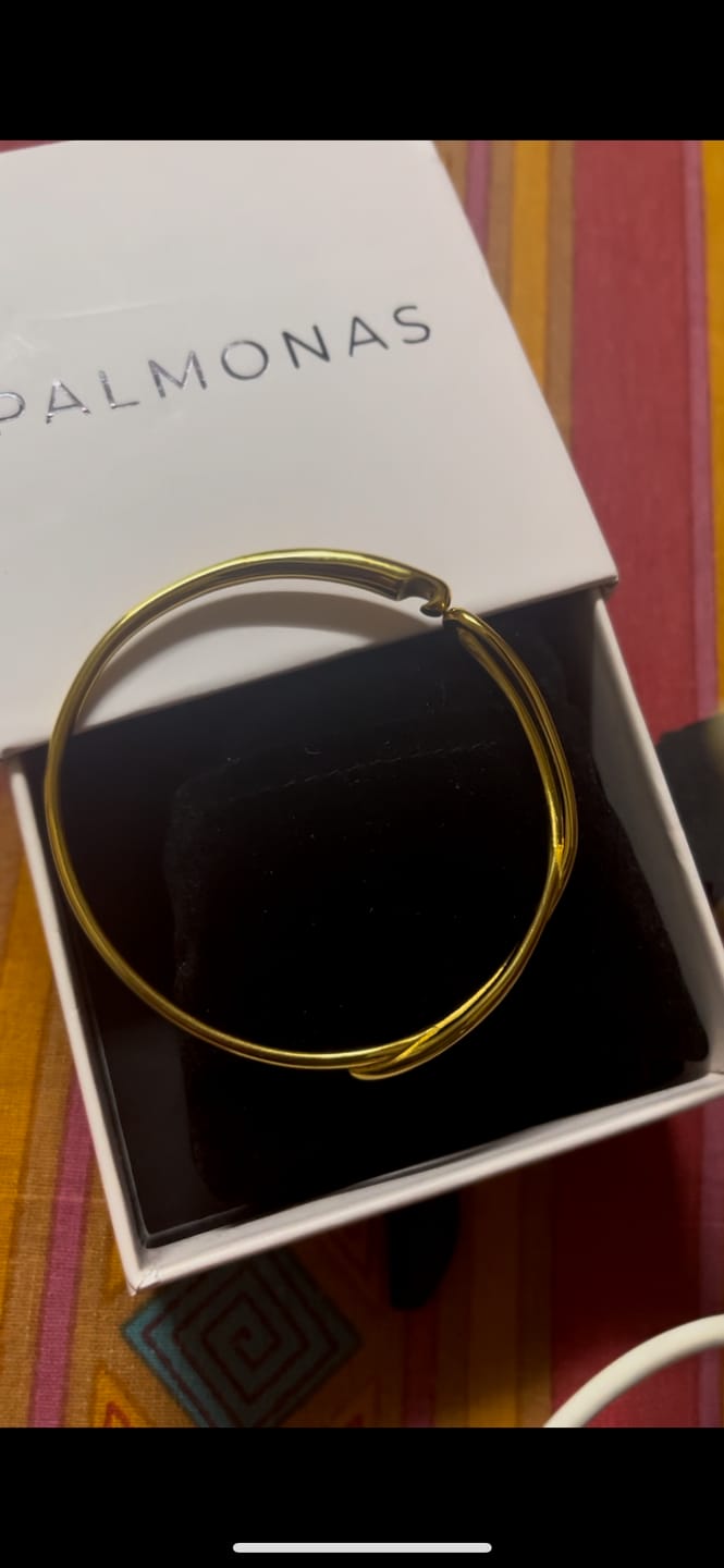 Customer photo review of Twisted Gold Cuff Bracelet