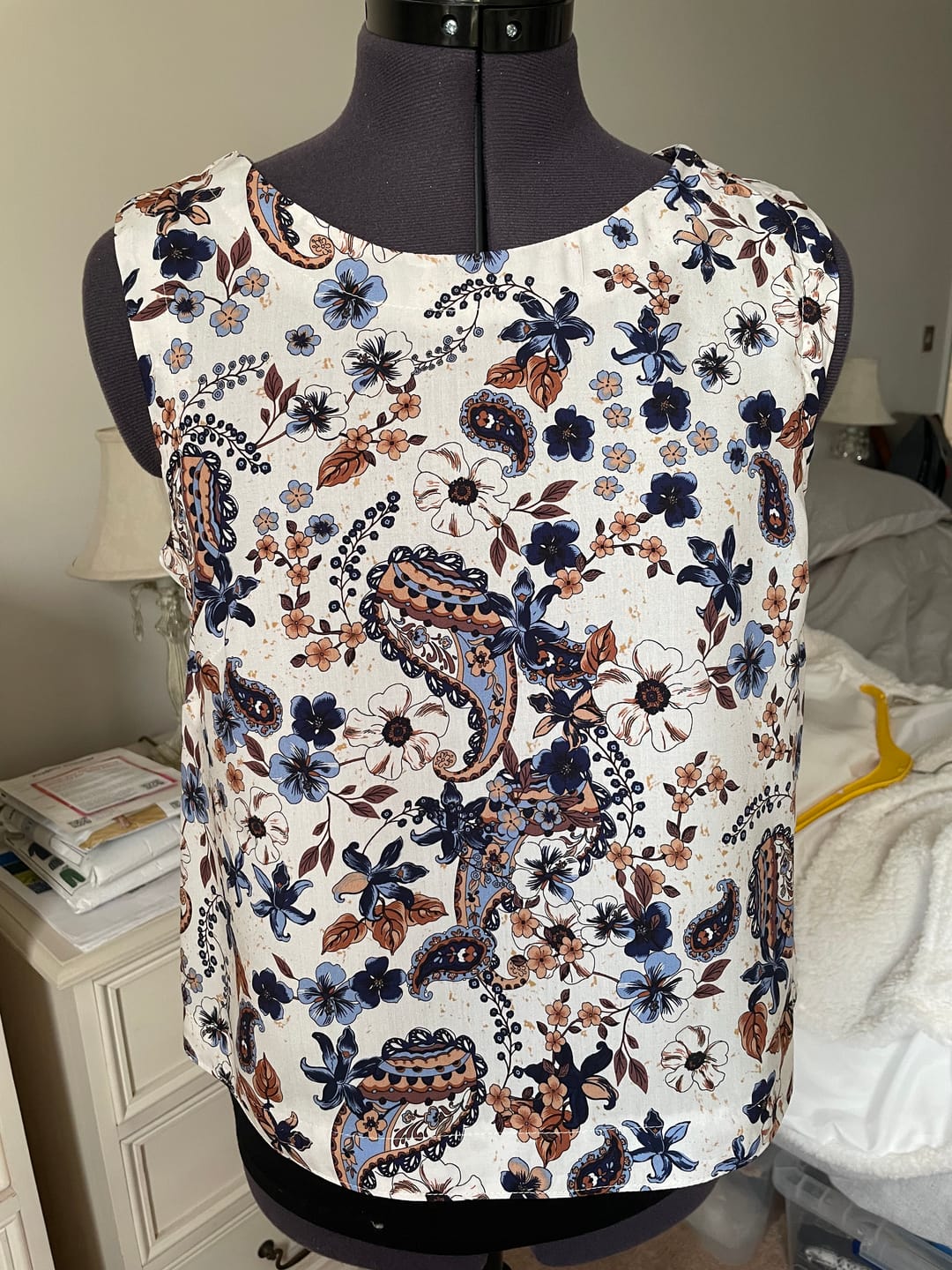 Customer photo review of Flowers and Paisleys Viscose Lawn Fabric