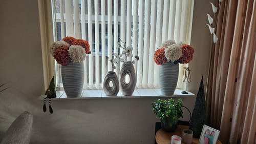 Customer photo review of Grande Hortensia (5 tiges) - Orange