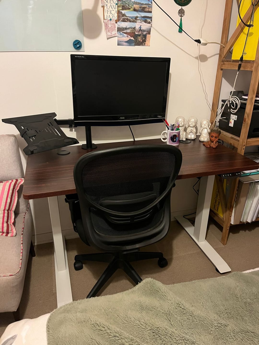Customer photo review of Standing Desk 1.20 x 60 cm