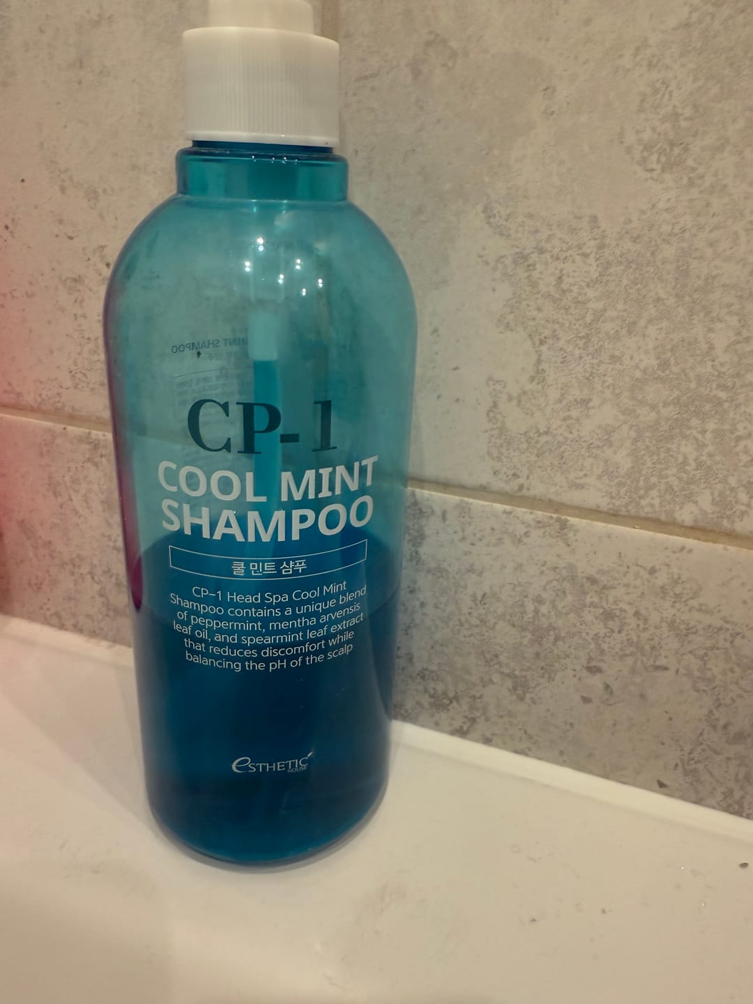 Customer photo review of Atvēsinošs šampūns ar piparmētru CP-1 Head Spa Cool Mint Shampoo