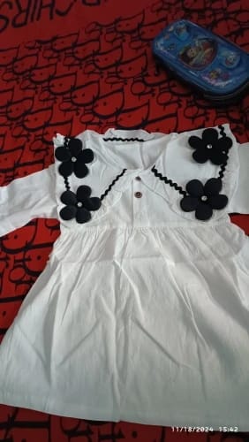 Customer photo review of Flower Neck Princess Dress